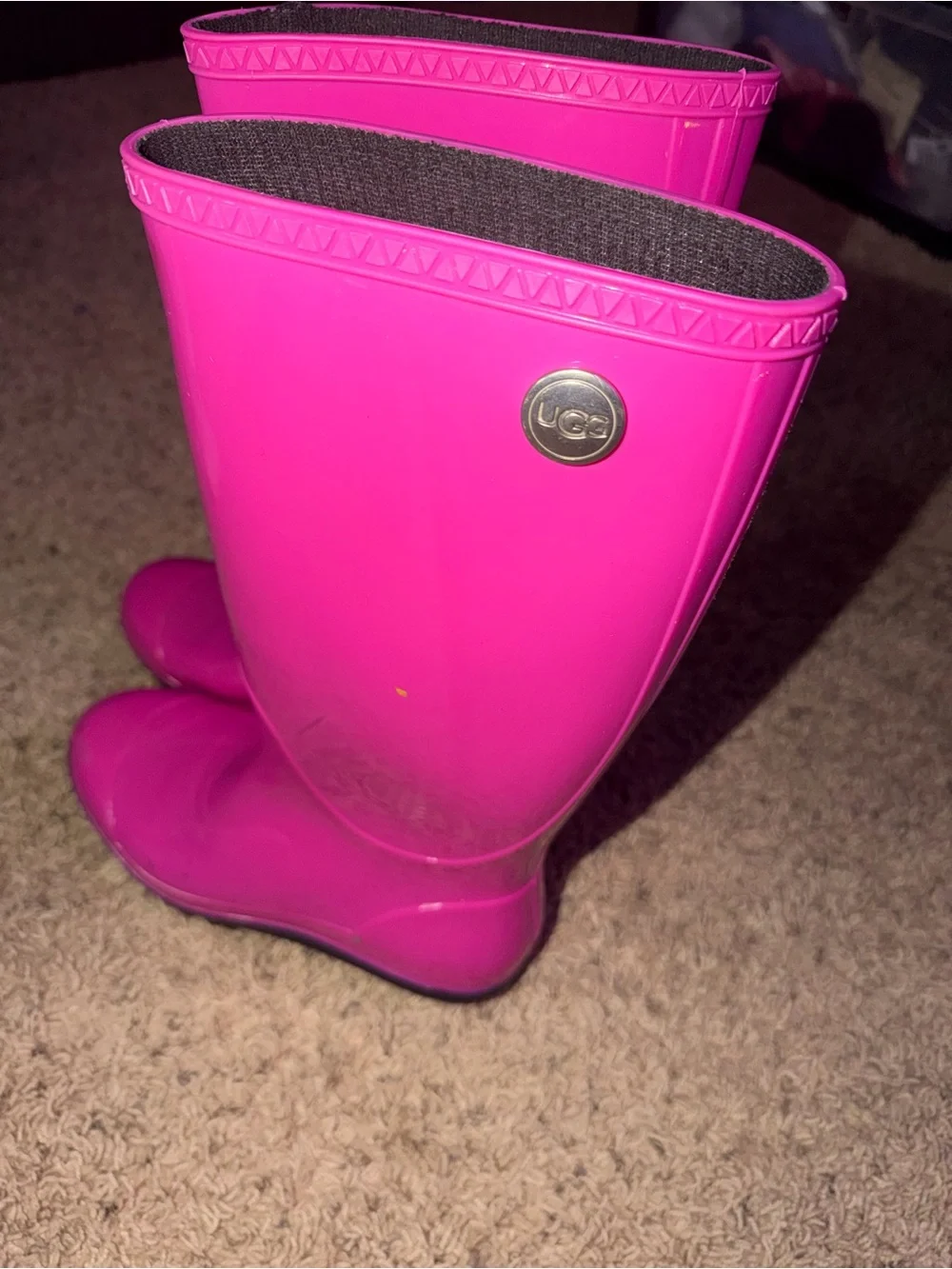 UGG Hot Pink Women's Rain Boots